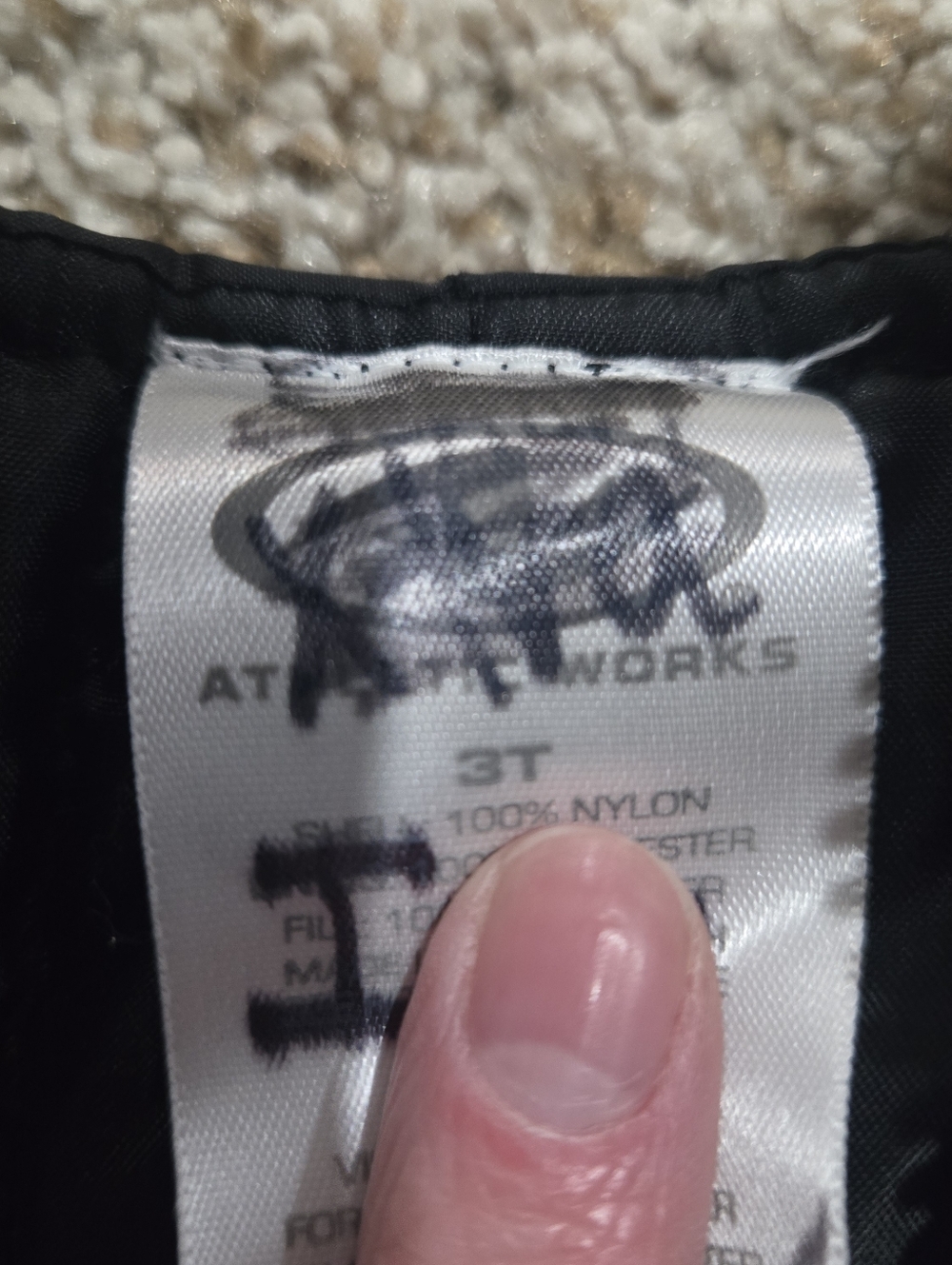Athletic Works Black 3T Snowpants - Picture 2 of 3